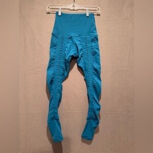 Kids Aqua High-Waisted Leggings